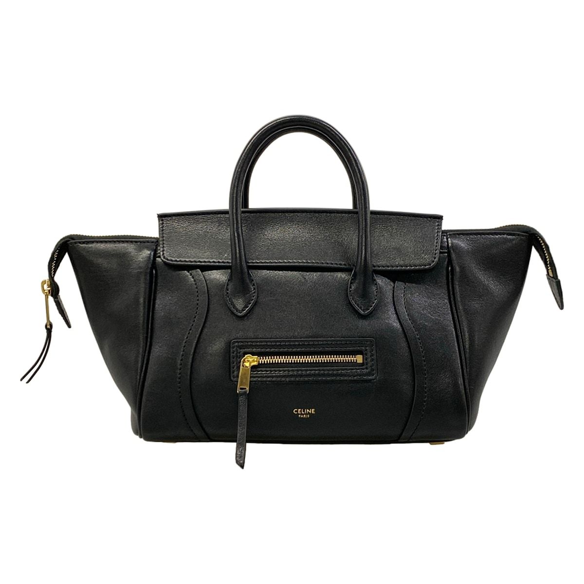 Celine Handbag Little New Luggage Black Leather