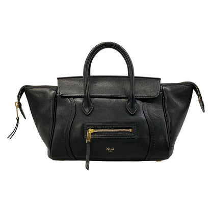 Celine Handbag Little New Luggage Black Leather