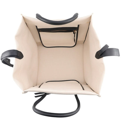 Celine Tote Bag Luggage Phantom Medium Canvas Leather Black — view 5