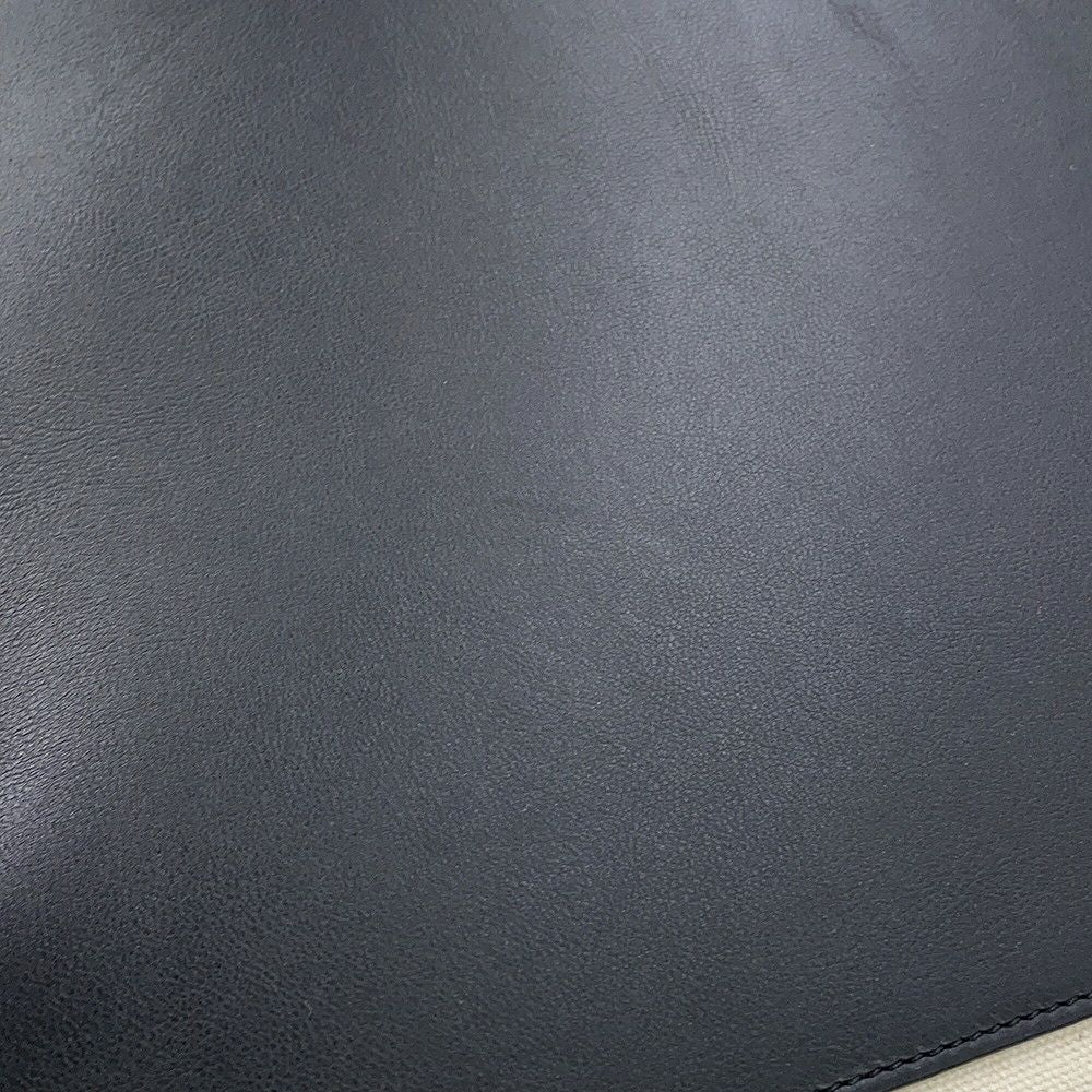 Celine Tote Bag Luggage Phantom Medium Canvas Leather Black — view 6