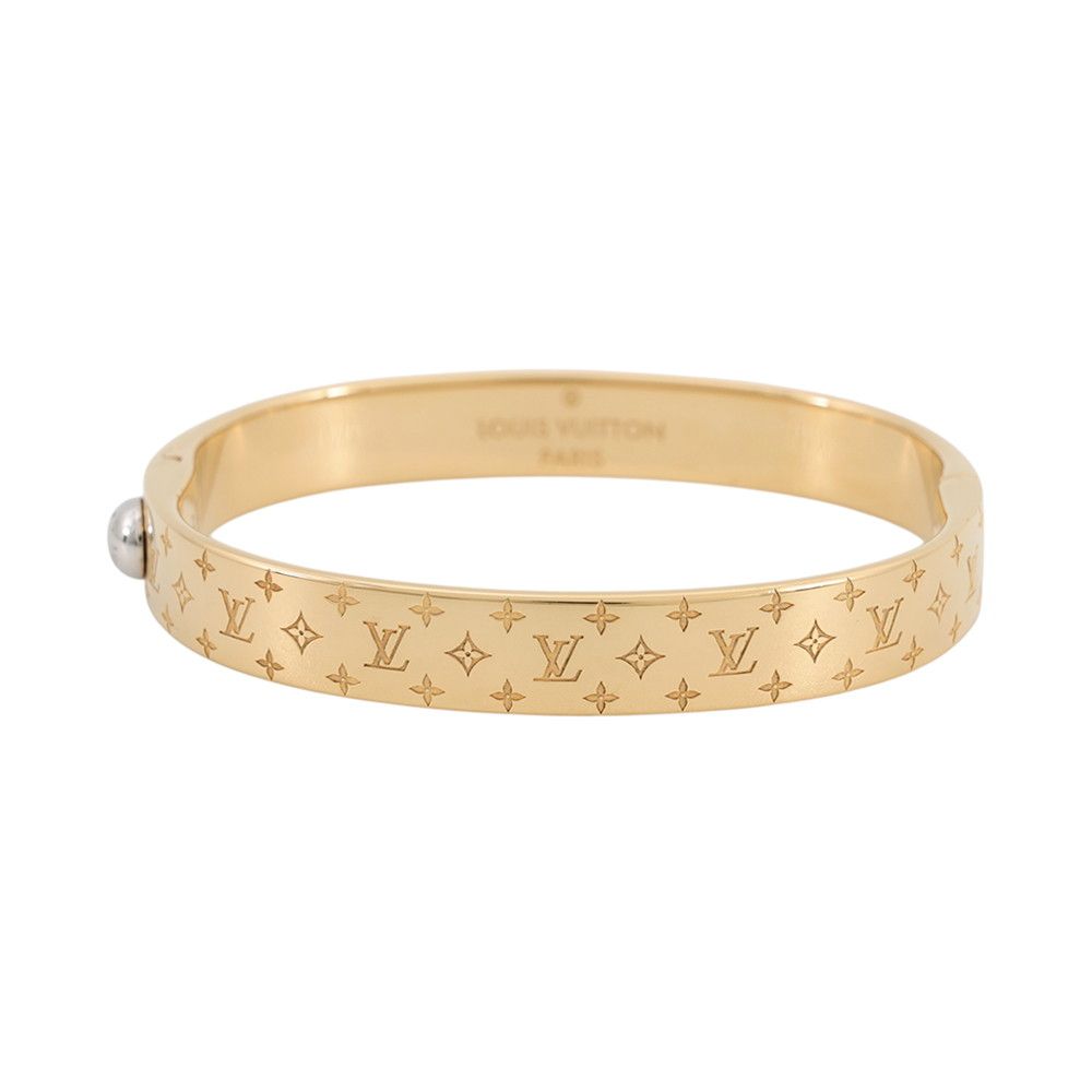 Louis Vuitton Bangle Monogram Pattern Cuff Nanogram M Bracelet