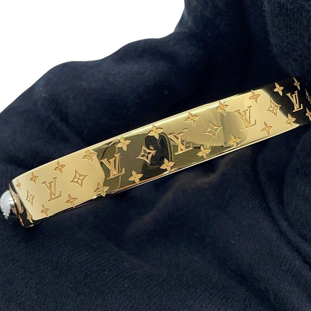 Louis Vuitton Bangle Monogram Pattern Cuff Nanogram M Bracelet — view 6