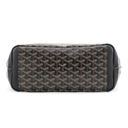 Goyard Tote Bag Artois PM Leather Black Herringbone — view 3