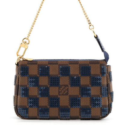 Louis Vuitton Pouch Damier Payette Sequins Mini Pochette Accessoires Case