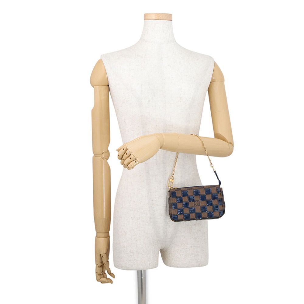 Louis Vuitton Pouch Damier Payette Sequins Mini Pochette Accessoires Case — view 4