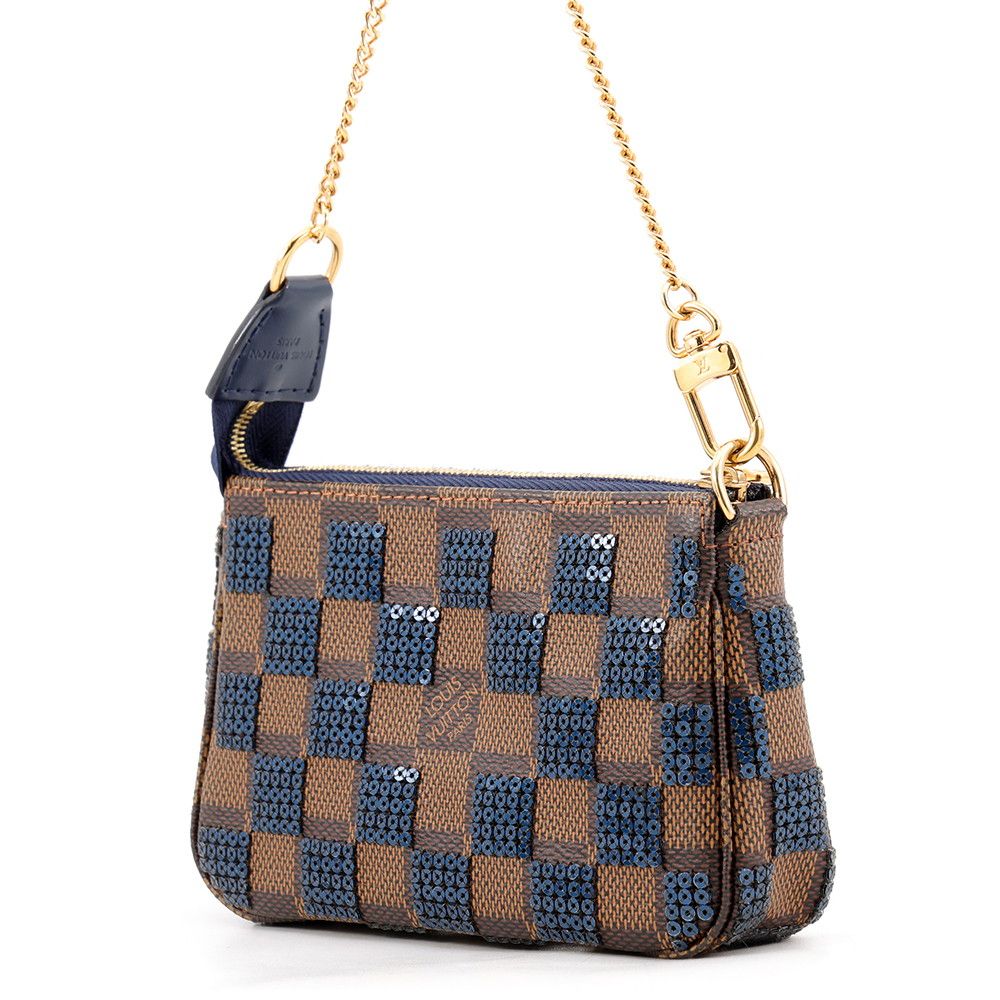Louis Vuitton Pouch Damier Payette Sequins Mini Pochette Accessoires Case — view 2