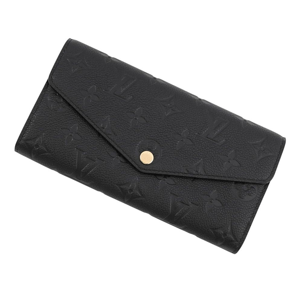 Louis Vuitton Wallet Monogram Empreinte Portefeuille Sarah Black