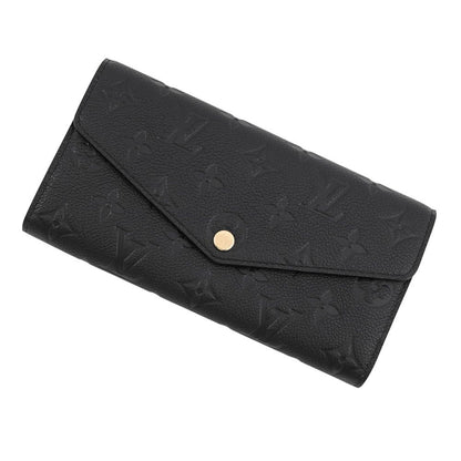 Louis Vuitton Wallet Monogram Empreinte Portefeuille Sarah Black