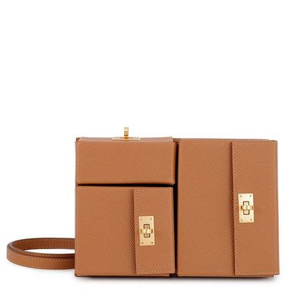 Hermes Kelly Multi Pocket to Go Pouch Gold Epsom — view 5