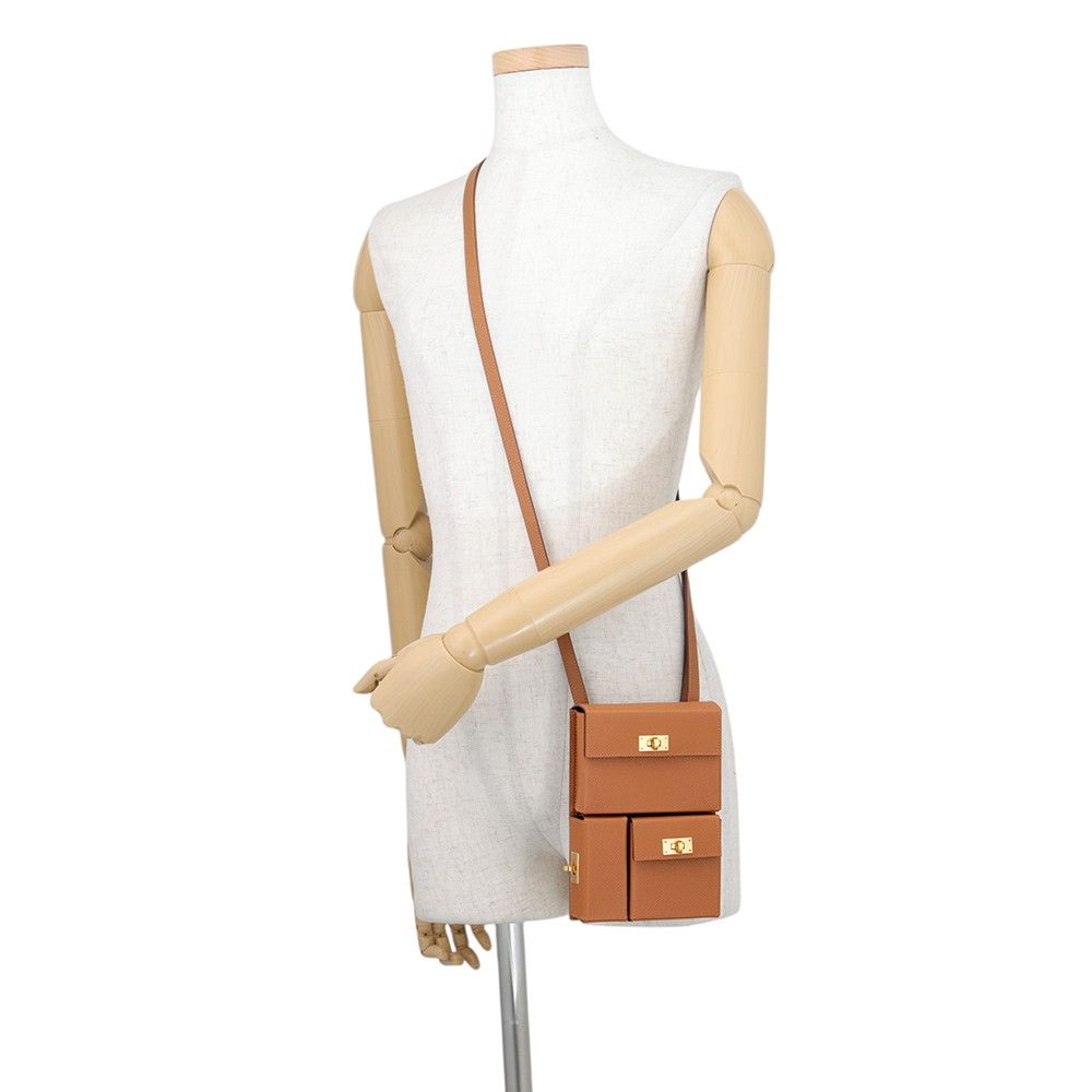 Hermes Kelly Multi Pocket to Go Pouch Gold Epsom — view 4