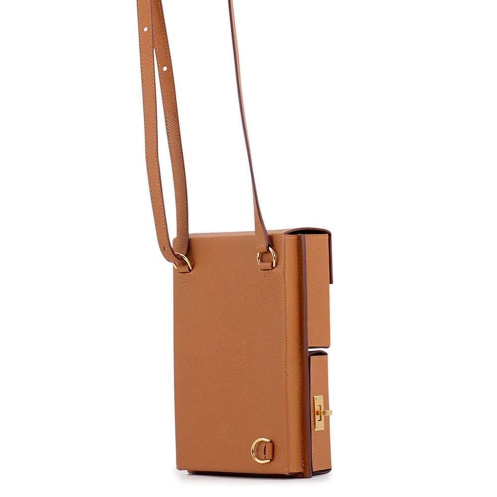 Hermes Kelly Multi Pocket to Go Pouch Gold Epsom — view 2