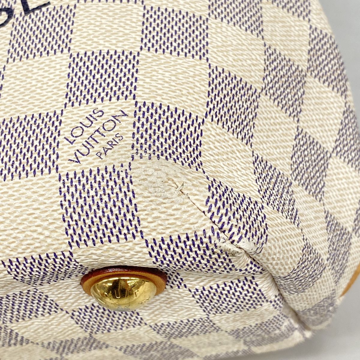 Louis Vuitton Shoulder Bag Damier Azur Cabas PM White — view 7