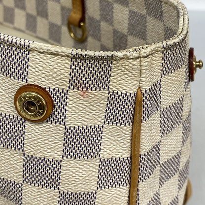 Louis Vuitton Shoulder Bag Damier Azur Cabas PM White — view 8