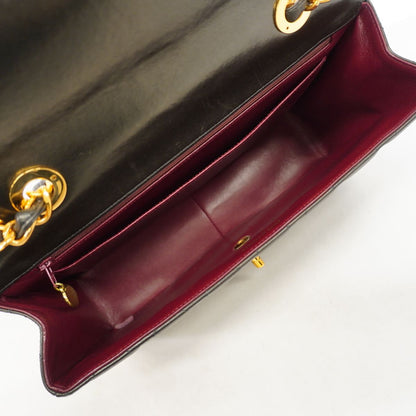 Chanel Shoulder Bag Maxi Quilted Lambskin Black Gold — view 4