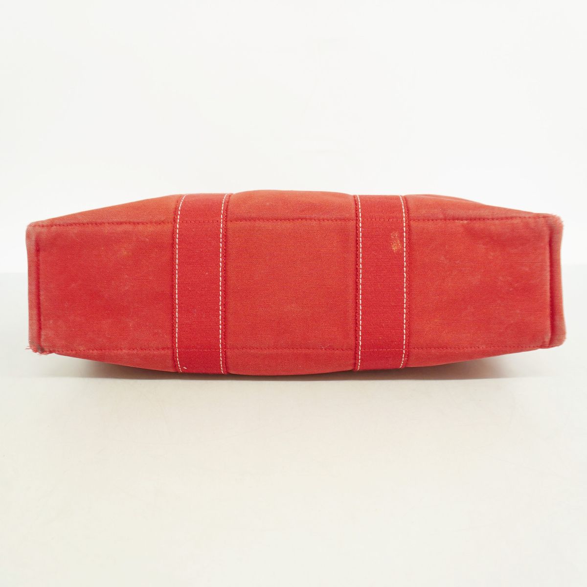 Hermes Tote Bag Fourre Tout MM Canvas Red Silver — view 3