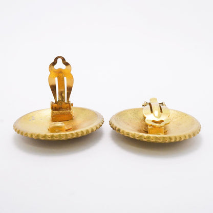 Chanel Earrings Vintage Logo Gold Plated — view 3