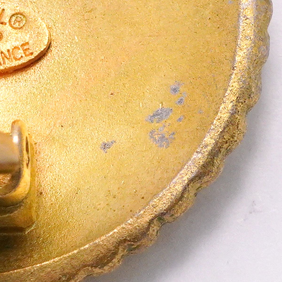 Chanel Earrings Vintage Logo Gold Plated — view 6