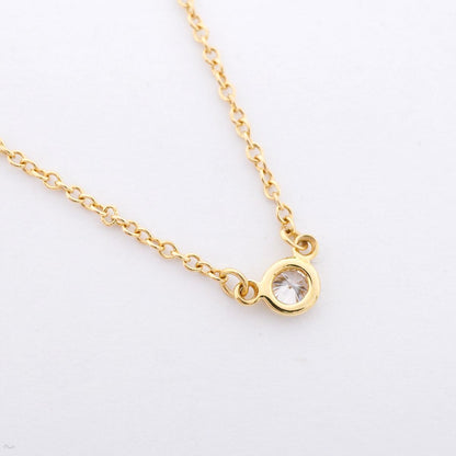 Tiffany & Co Necklace by the Yard Yellow Gold Diamond — view 2