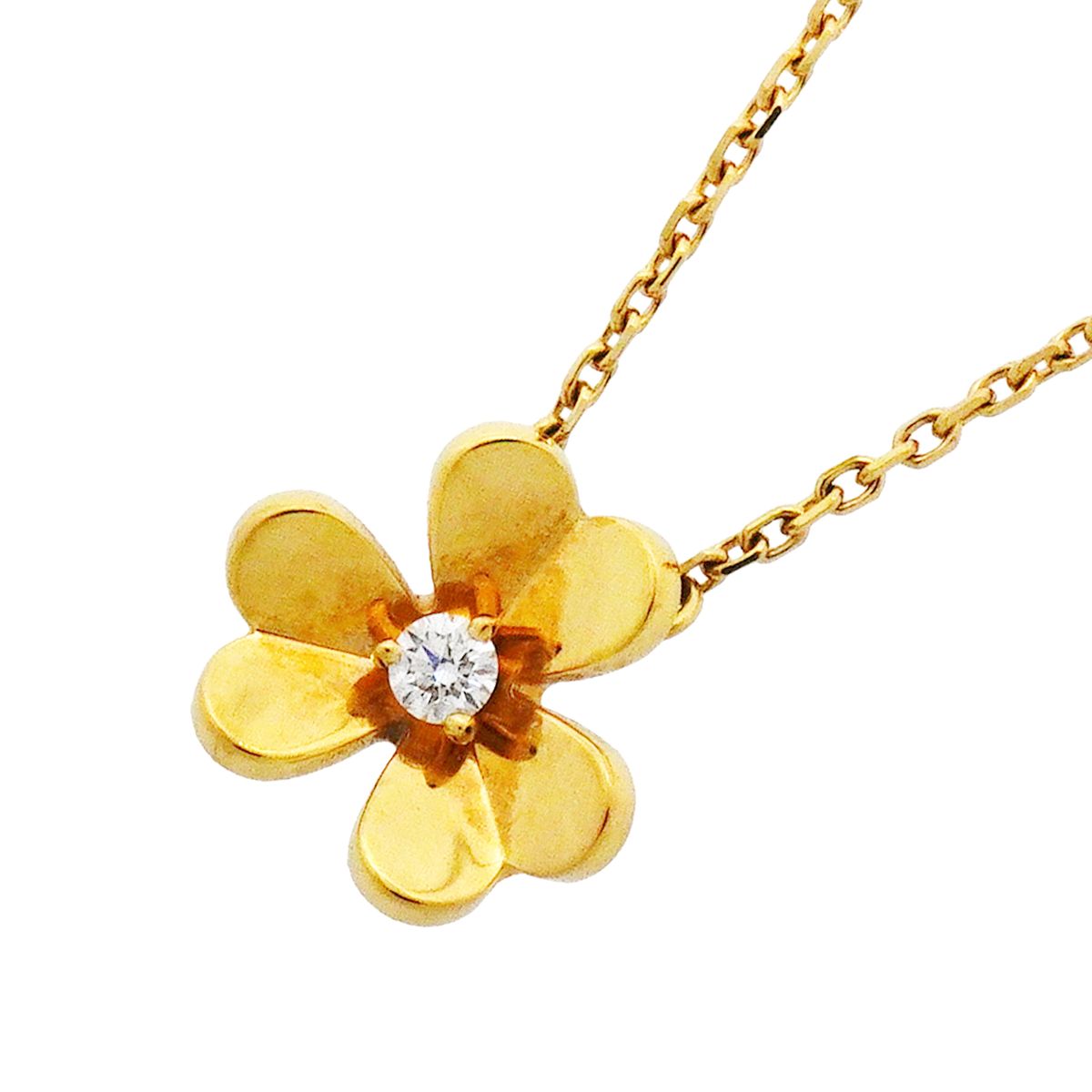 Van Cleef & Arpels Necklace Frivole Mini Yellow Gold Diamond