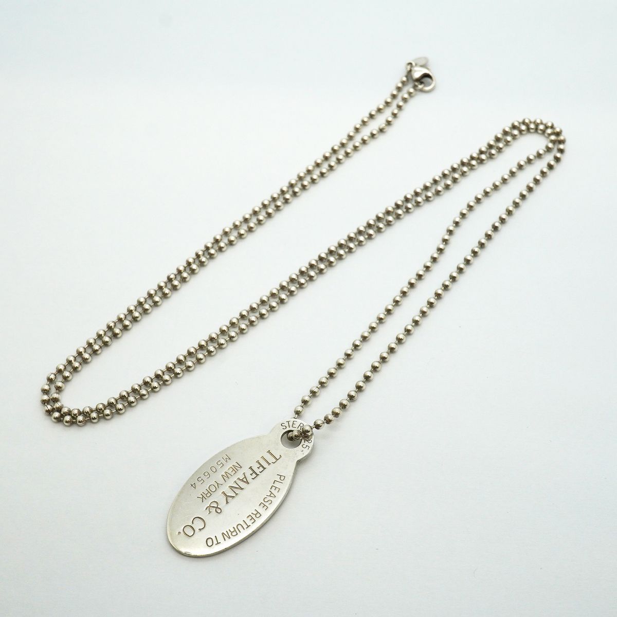Tiffany & Co Necklace Return to Tiffany Oval 925 Sterling Silver — view 3