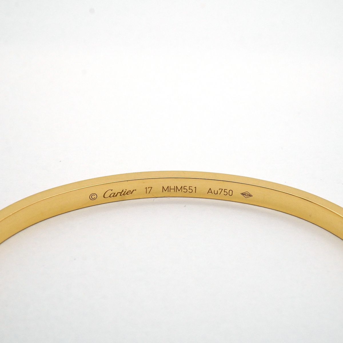 Cartier Bangle Bracelet Love Small Yellow Gold Diamond — view 5
