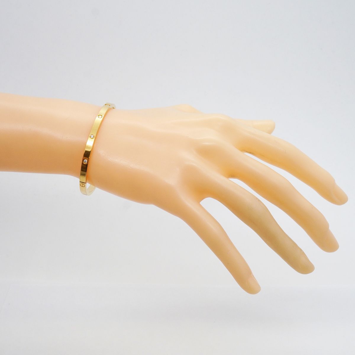 Cartier Bangle Bracelet Love Small Yellow Gold Diamond — view 6