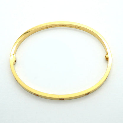 Cartier Bangle Bracelet Love Small Yellow Gold Diamond — view 3