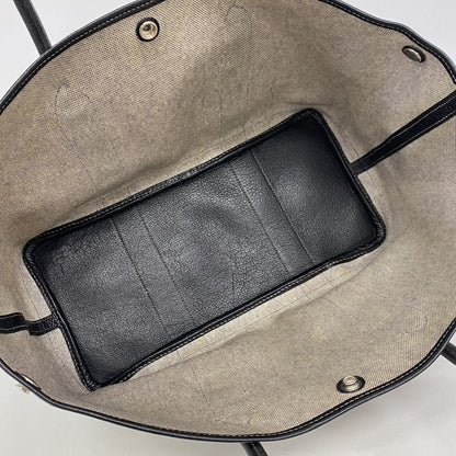 Hermes Tote Bag Garden Party PM Toile H Black Beige Silver — view 4