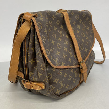 Louis Vuitton Shoulder Bag Monogram Saumur 35 Brown — view 2