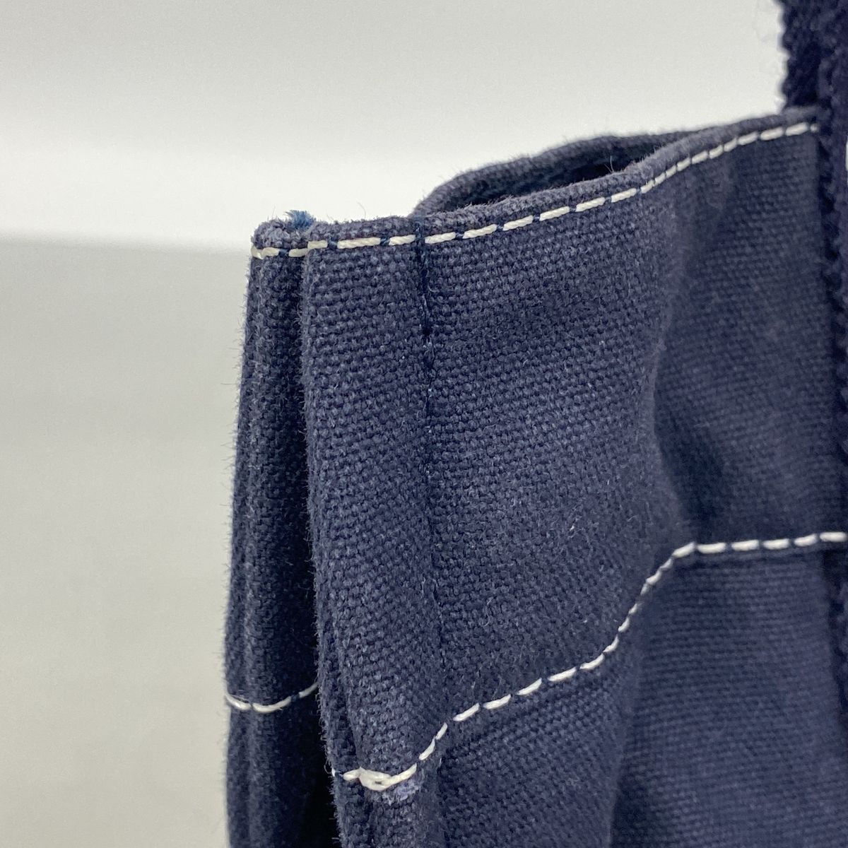 Hermes Handbag Deauville PM Canvas Navy Silver — view 7
