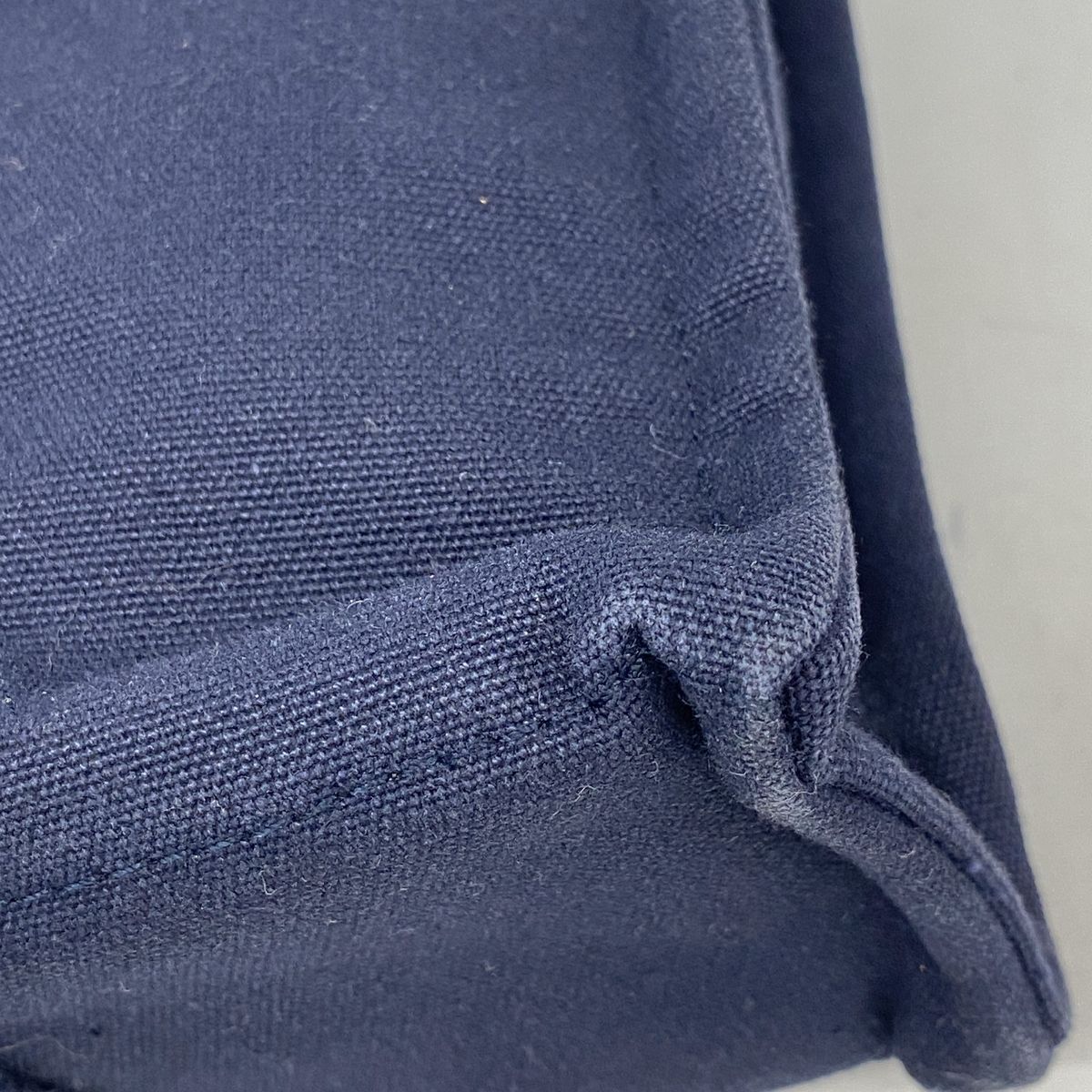 Hermes Handbag Deauville PM Canvas Navy Silver — view 6