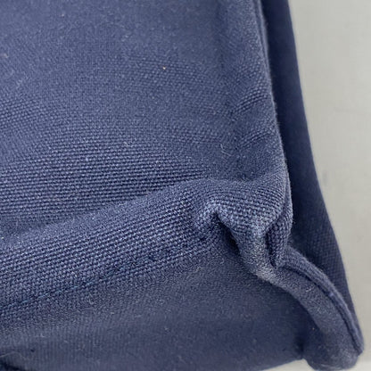 Hermes Handbag Deauville PM Canvas Navy Silver — view 6