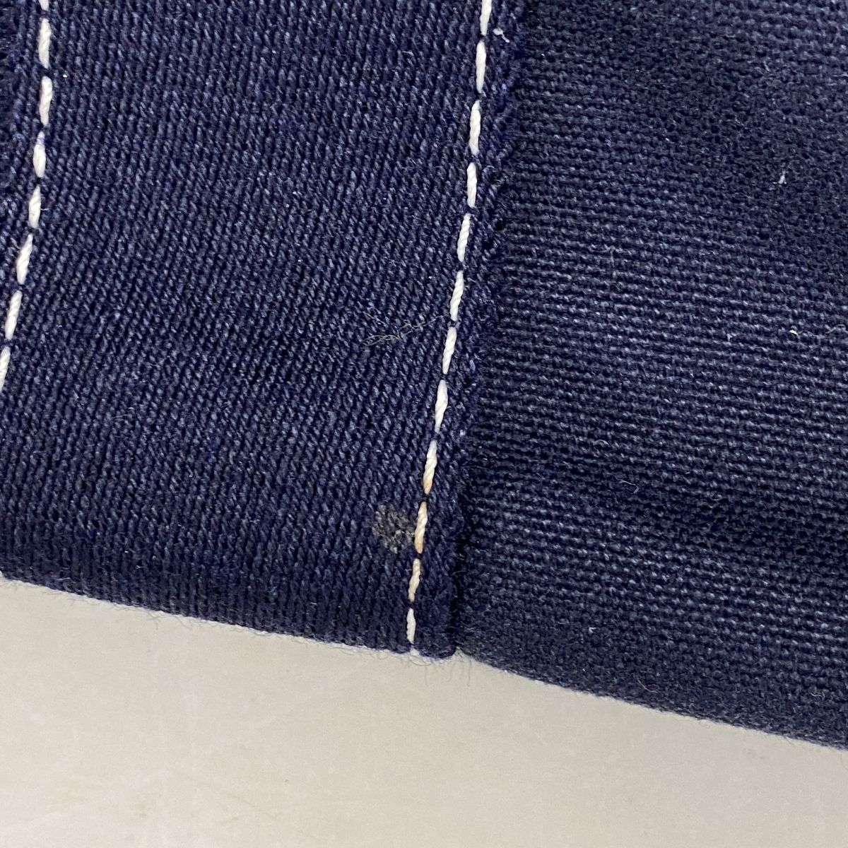 Hermes Handbag Deauville PM Canvas Navy Silver — view 8
