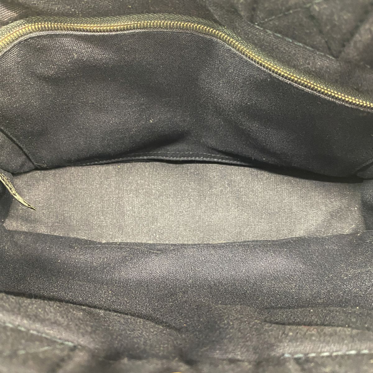 Hermes Handbag Deauville PM Canvas Navy Silver — view 4