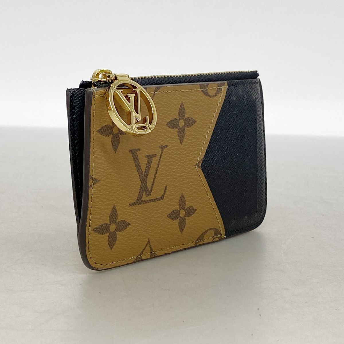 Louis Vuitton Coin Purse Monogram Reverse Card Case Romy Brown — view 2