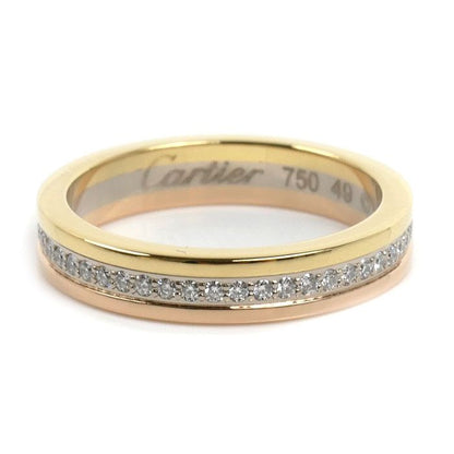 Cartier 18k Yellow Gold Vendome Louis Ring Diamond — view 3