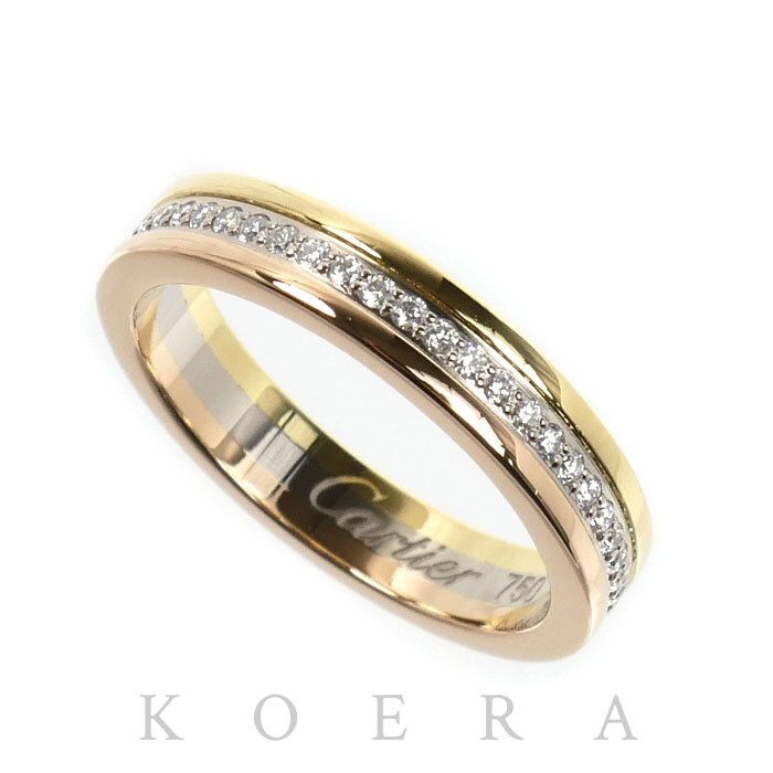 Cartier 18k Yellow Gold Vendome Louis Ring Diamond