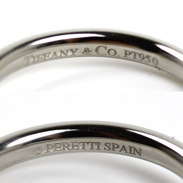 Tiffany & Co Platinum Curved Band Diamond Ring