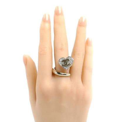 Chanel CC Logo Heart Ring — view 7