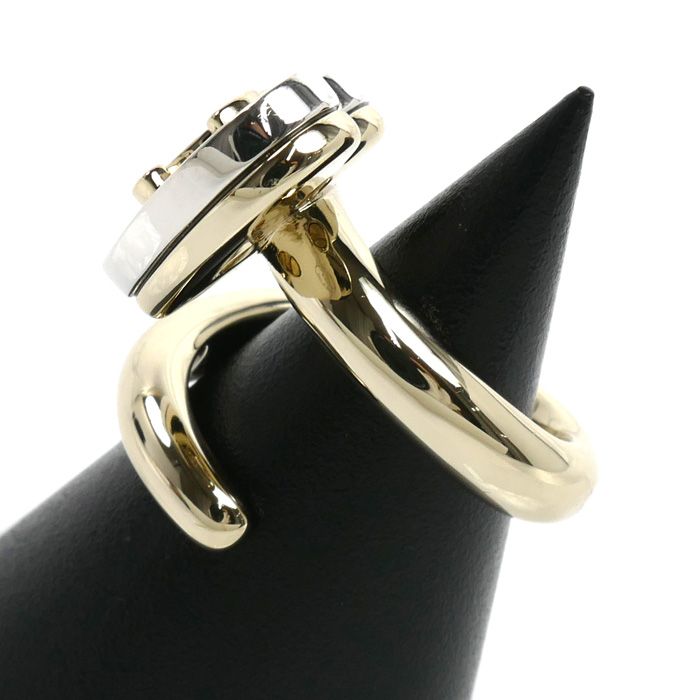 Chanel CC Logo Heart Ring — view 2