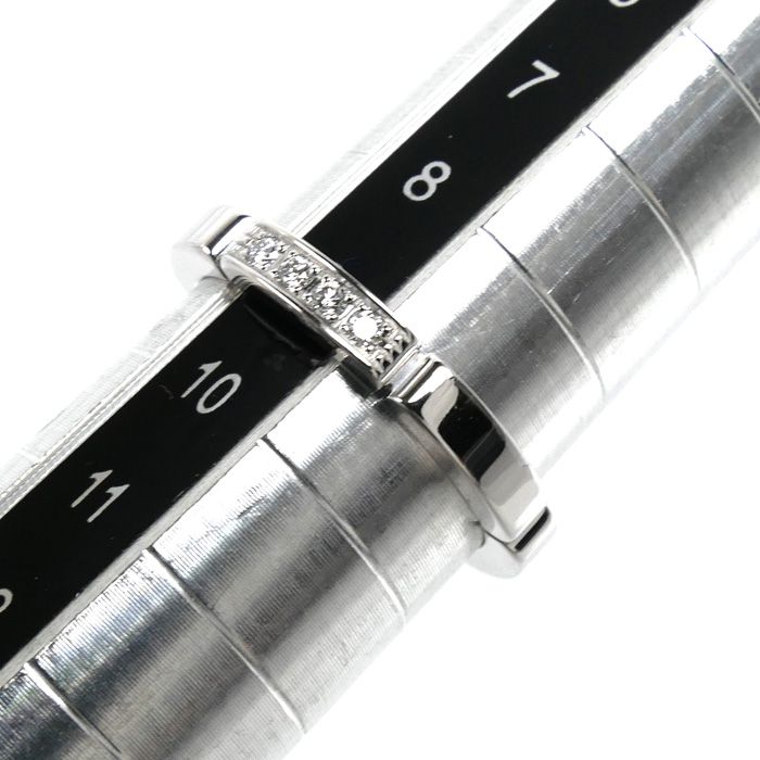 Cartier 18k White Gold Maillon Panthere Diamond Ring — view 6
