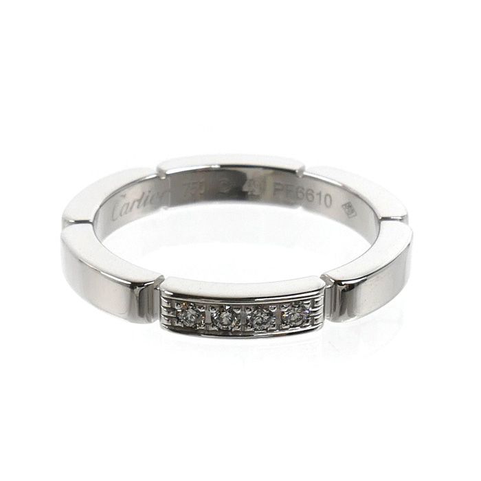 Cartier 18k White Gold Maillon Panthere Diamond Ring