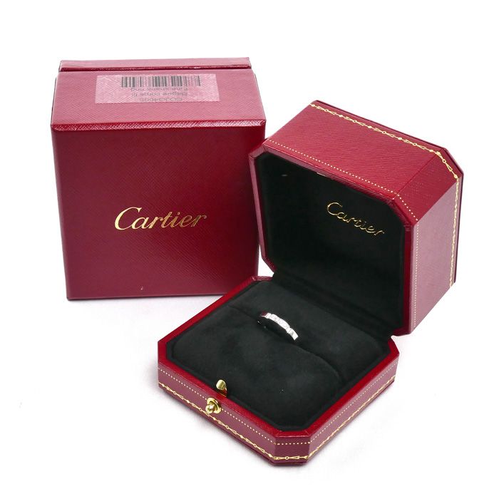 Cartier 18k White Gold Maillon Panthere Diamond Ring