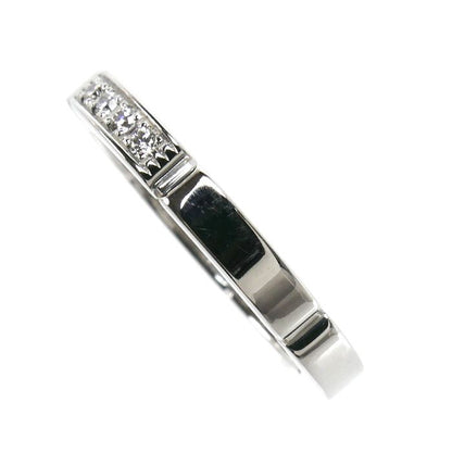 Cartier 18k White Gold Maillon Panthere Diamond Ring — view 2