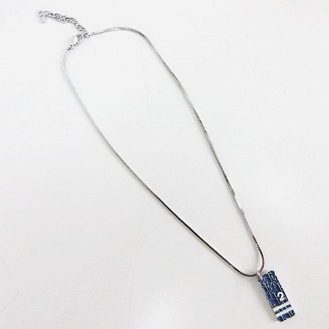 Dior Pendant Trotter Plate Logo Blue Silver — view 3