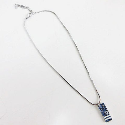 Dior Pendant Trotter Plate Logo Blue Silver — view 3
