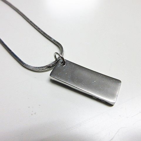 Dior Pendant Trotter Plate Logo Blue Silver — view 5