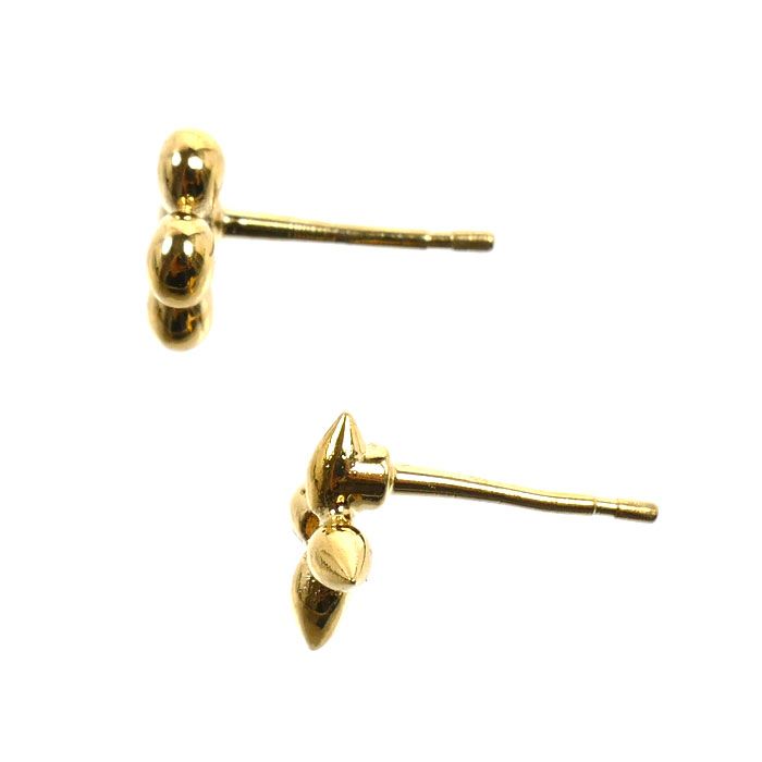 Louis Vuitton Metal LV Flower Glam Earrings — view 4