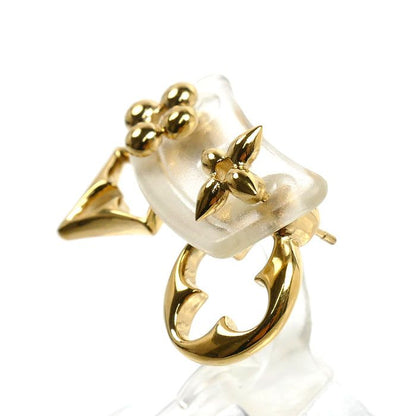 Louis Vuitton Metal LV Flower Glam Earrings — view 2