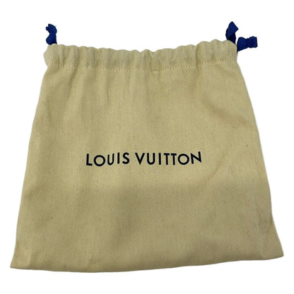 Louis Vuitton Shoulder Strap Navy Silver Leather — view 5